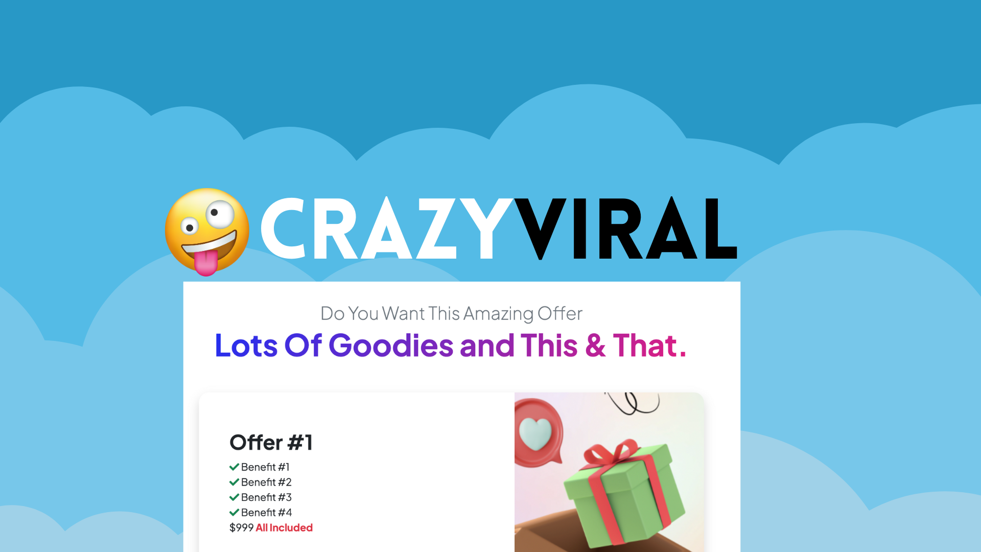 CrazyViral freebie creator
